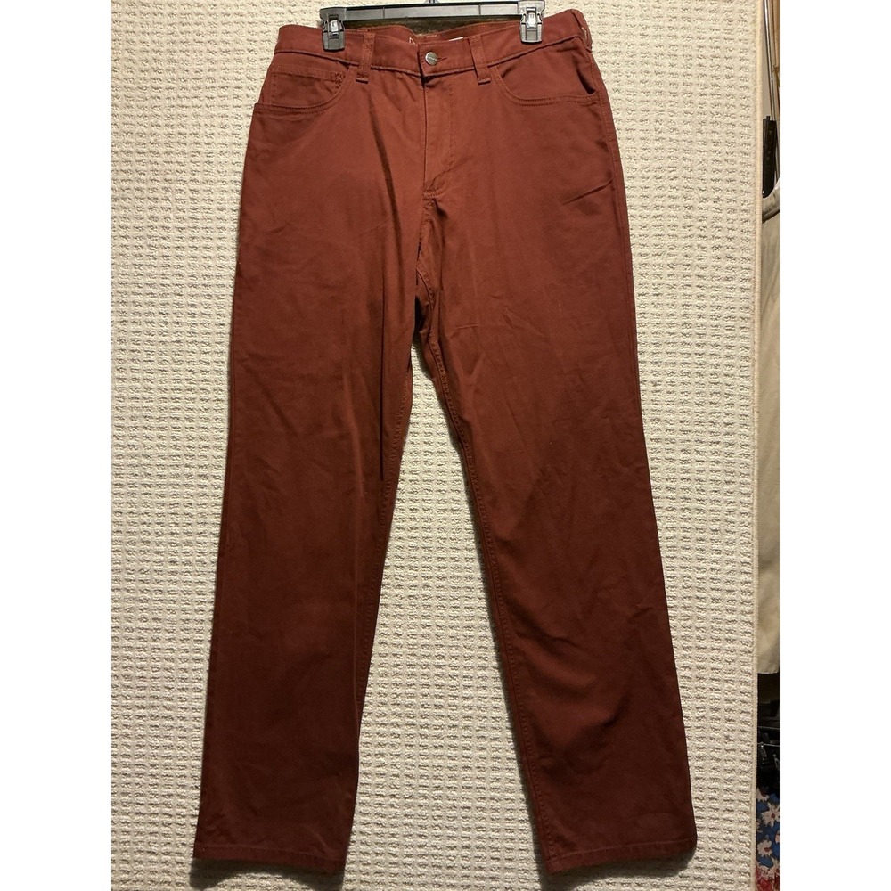 Carhartt 33x34 NWT Relaxed Fir Burgundy/Brick Work Pants 102517 R25 Rugged Flex